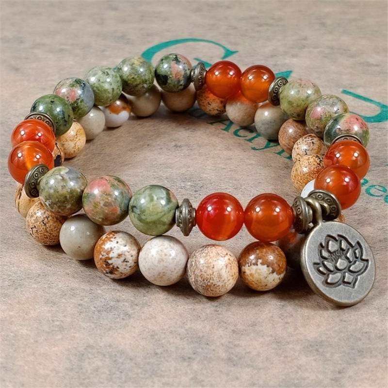 Charm Stone Wrist Mala Healing - J-Yoga Fitness review and price