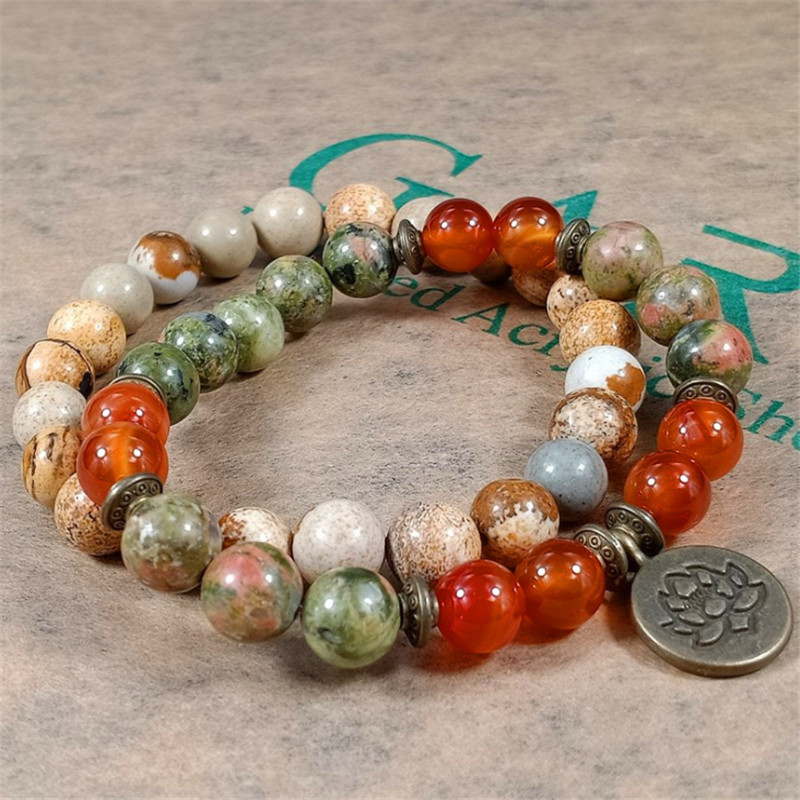 Charm Stone Wrist Mala Healing - J-Yoga Fitness review and price