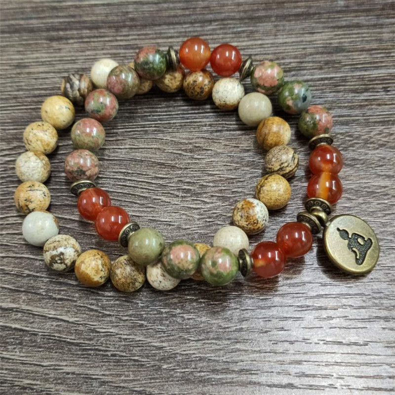 Charm Stone Wrist Mala Healing - J-Yoga Fitness review and price